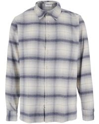 Won Hundred - Shirt With Classic Collar And All-Over Check Motif In - Lyst