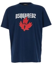 DSquared² - Crewneck T-Shirt Witrh Screaming Maple - Lyst