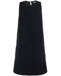 ROTATE BIRGER CHRISTENSEN - Mini A-Line Dress With Collar Recycled Polyester - Lyst