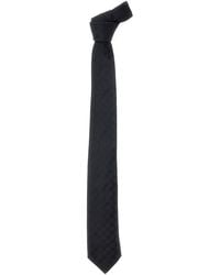 Giorgio Armani - Blacktie With All-Over Tonal Logo - Lyst