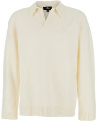Represent - Polo A Maniche Lunghe Con Colletto Classico E Rifiniture A C - Lyst