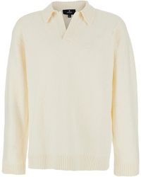 Represent - Polo A Maniche Lunghe Con Colletto Classico E Rifiniture A C - Lyst