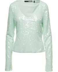ROTATE BIRGER CHRISTENSEN - T-Shirt Con Paillettes - Lyst