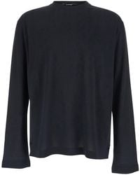 Jacquemus - 'Le T-Shirt Rond Carre' Crew Neck T-Shirt With Long Sleeves - Lyst