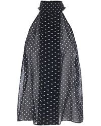 Tom Ford - Sleeveless Top With Halterneck And All-Over Polka Dot Motif - Lyst
