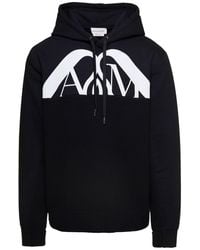 Alexander McQueen - Hooded Sweatshirt With Contrasting Orchid Logo - Lyst