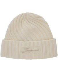 Jacquemus - 'Le Bonnet Tourni' Beanie With Turn-Up Brim And Logo Lettering On The Front - Lyst