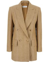 Max Mara - Giacca Doppiopetto 'Gerla' Con Revers Classici - Lyst
