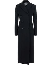 Alaïa - Coat With Lapel Collar, Featuring Long Sleeves And Front Button - Lyst