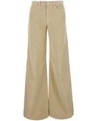 PT Torino - Cindy Soft Stretch Corduroy Pants With Pockets And Straight - Lyst