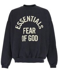 Fear Of God - 'Campus 90's Crewneck Sweatshirt Essentials' With Round Neck And Long Sleeves - Lyst