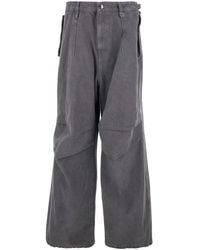 WOOYOUNGMI - Cotton Pants With Belt Loops - Lyst