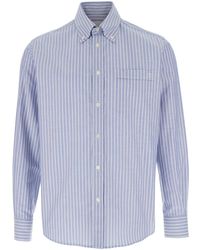 Valentino - Shirt With Logo Detail On The Front And All-Over - Lyst