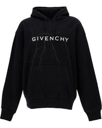 Givenchy - Hoodie With Logo And Lighting Motif - Lyst