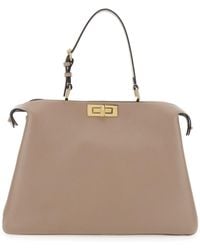 Fendi - Borsa A Mano 'Pekaboo Soft Grande' Con Chiusura A Girello - Lyst
