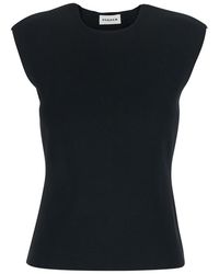 P.A.R.O.S.H. - Top With Round Neck And Short Design - Lyst