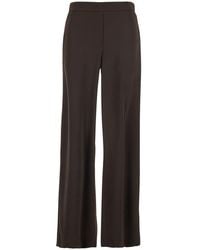 P.A.R.O.S.H. - Pants With Elastic Waist And Wide Leg - Lyst