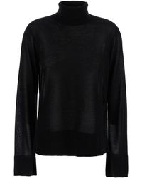 TOTEME - Turtleneck Sweater With Slit Sleeves - Lyst