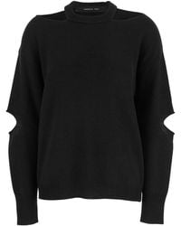 FEDERICA TOSI - Maglione Con Dettagli Cut-Out E Finiture A Coste - Lyst