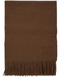 Max Mara - Sciarpa 'Dalia' Rettangolare Con Ricamo Logo Sul Fronte E Orl - Lyst