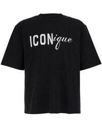 DSquared² - T-Shirt Iconique Loose Fit Cotton - Lyst