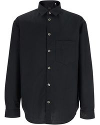 Plain - Shirt With Classic Collar - Lyst