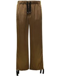 Versace - Jogger Pants With Drawstring And Barocco Bands - Lyst