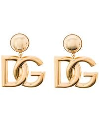 Dolce & Gabbana - Mini Logo Earrings - Lyst
