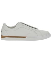 Fendi - 'City' Sneakers With Slip-On Design And Logo Lettering In - Lyst