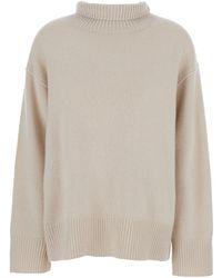 Soft Goat - Maglione 'Boyfriend' A Collo Alto Con Spalle Scese - Lyst