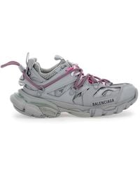 Balenciaga - 'Track Trail Laces' Low Top Sneakers With Embossed Lo - Lyst