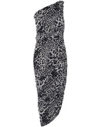 Norma Kamali - 'Diana' One-Shoulder Dress With Asymmetric Hem And A - Lyst
