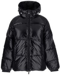 Pyrenex - 'Sten' Down Jacket With Drawstring Hood And Logo Patch O - Lyst