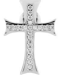 LAG World - 'Croix Arctic' Cross Shaped Earings With Crystal Em - Lyst