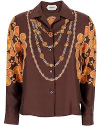 Versace - Shirt 'Printed Shirt Look 62' With Printed Silk Motif Fo - Lyst