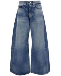 ICON DENIM - 'Cami' Jeans With Wide-Leg Design And Logo Patch On Th - Lyst