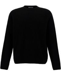GAUDENZI - Crewneck Sweater With Ribbed Finishes - Lyst