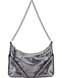 Givenchy - 'Voyou Party' Mini Shoulder Bag With Engraved Logo In - Lyst