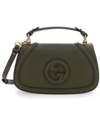 Gucci - 'Blondie' Handbag With Gg Logo Plaque On The Front - Lyst