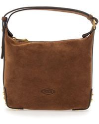 Tod's - Sacca Mini Gommino Metallico - Lyst