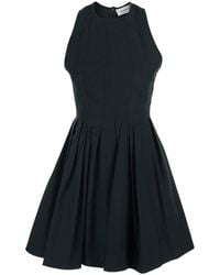 Sportmax - 'Xara' Dress With Round Neckline And Pleated Design - Lyst