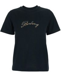 Burberry - Cotton T-Shirt - Lyst