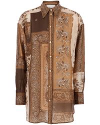 Zimmermann - Camicia 'Lucky' Con Colletto Classico E Stampa Floreale All - Lyst