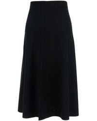 Allude - Knitted Skirt With Flared Design - Lyst