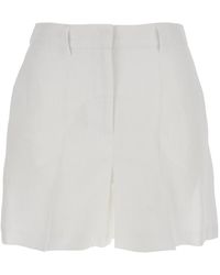 Le Plain - Linen Shorts With Belt Loops - Lyst