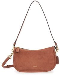 COACH - Crossbody Bag Suede - Lyst