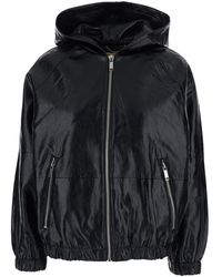 MICHAEL Michael Kors - Hooded Jacket With Elasticized Finishes In - Lyst