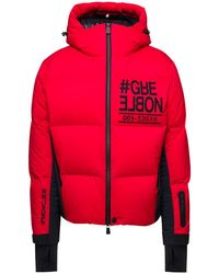 3 MONCLER GRENOBLE - 'Pramint' Down Jacket With Logo Detail - Lyst