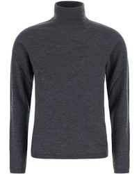 Max Mara - 'Gatto' Turtleneck Sweater With Ribbed Trims - Lyst