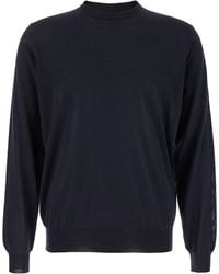 Le Plain - Crewneck Sweater With Long Sleeves And Ribbed Finishes - Lyst